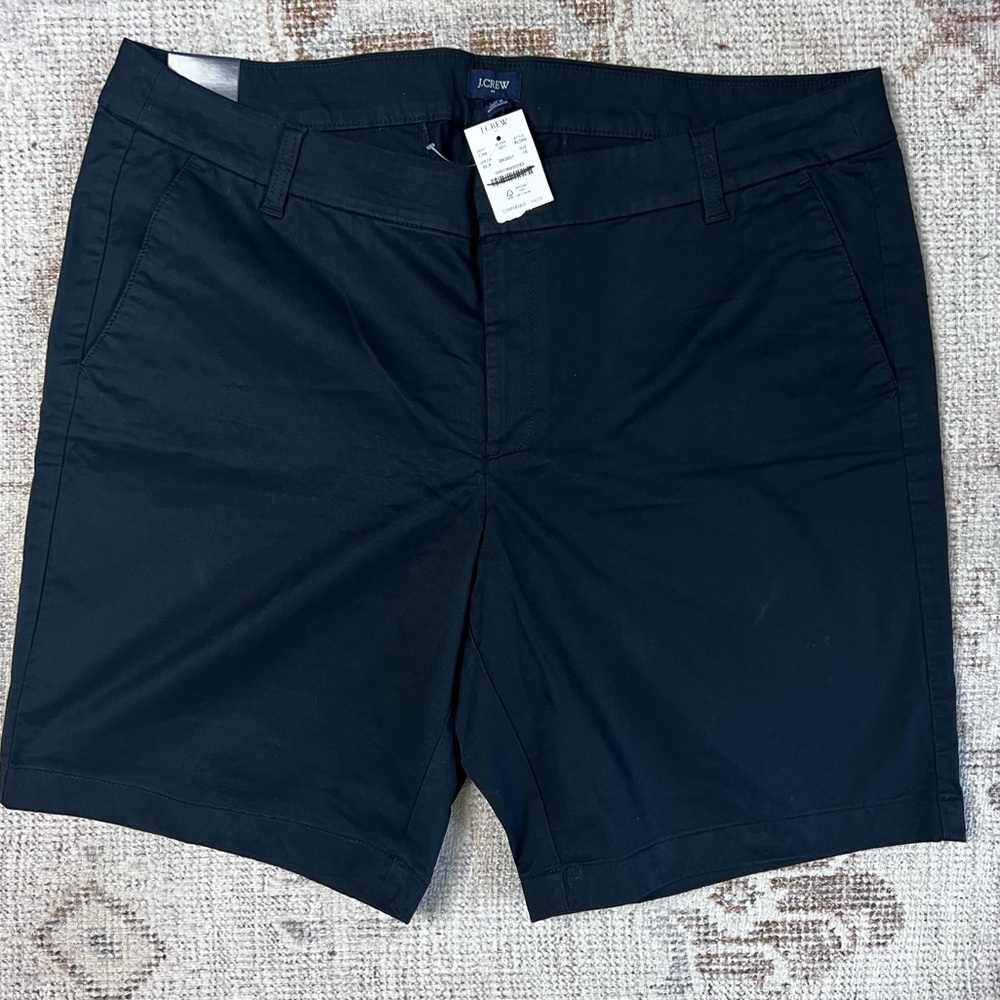 JCrew Womens 9” Chino Shorts in Black Size 16